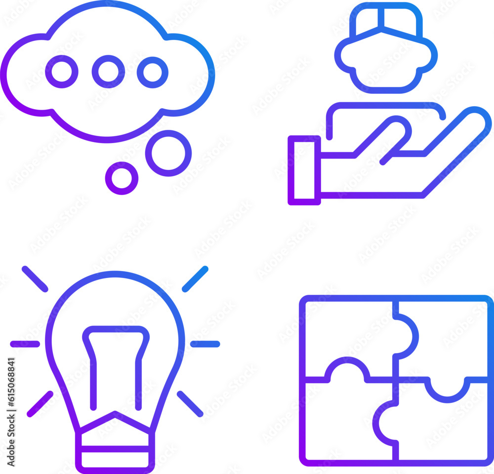 Poster teamwork pixel perfect gradient linear vector icons set. healthy environment in workplace. business 