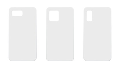 mock up of smartphone cases. blank cases. Vector illustration