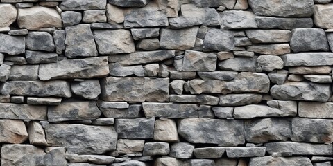 Obraz premium AI Generated. AI Generative. Grey stone rock marble brick block texture pattern abstract background decoration. Graphic Art