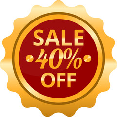 Luxury promotion badge for product