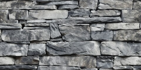 AI Generated. AI Generative. Grey stone rock marble brick block texture pattern abstract background decoration. Graphic Art