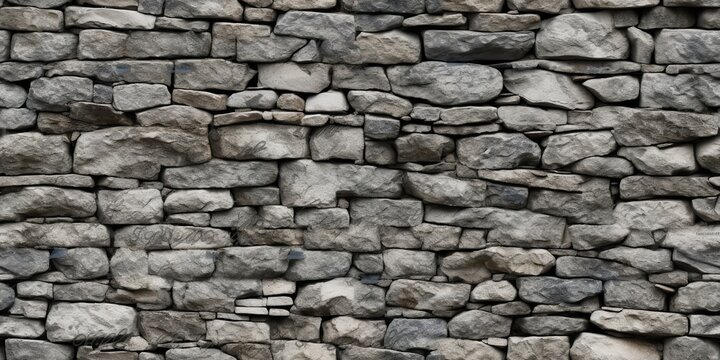 AI Generated. AI Generative. Grey stone rock marble brick block texture pattern abstract background decoration. Graphic Art