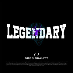 Design t-shirt Steetwar Thypography legendary