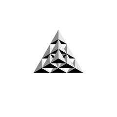 Pyramid of Tetrahedrons (Grayscale version)