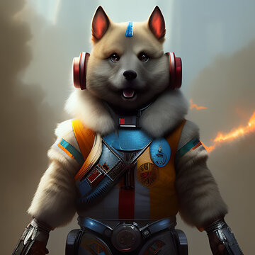 PERRO GALACTICO ,GALAXIA GENERADO POR IA generativa.
