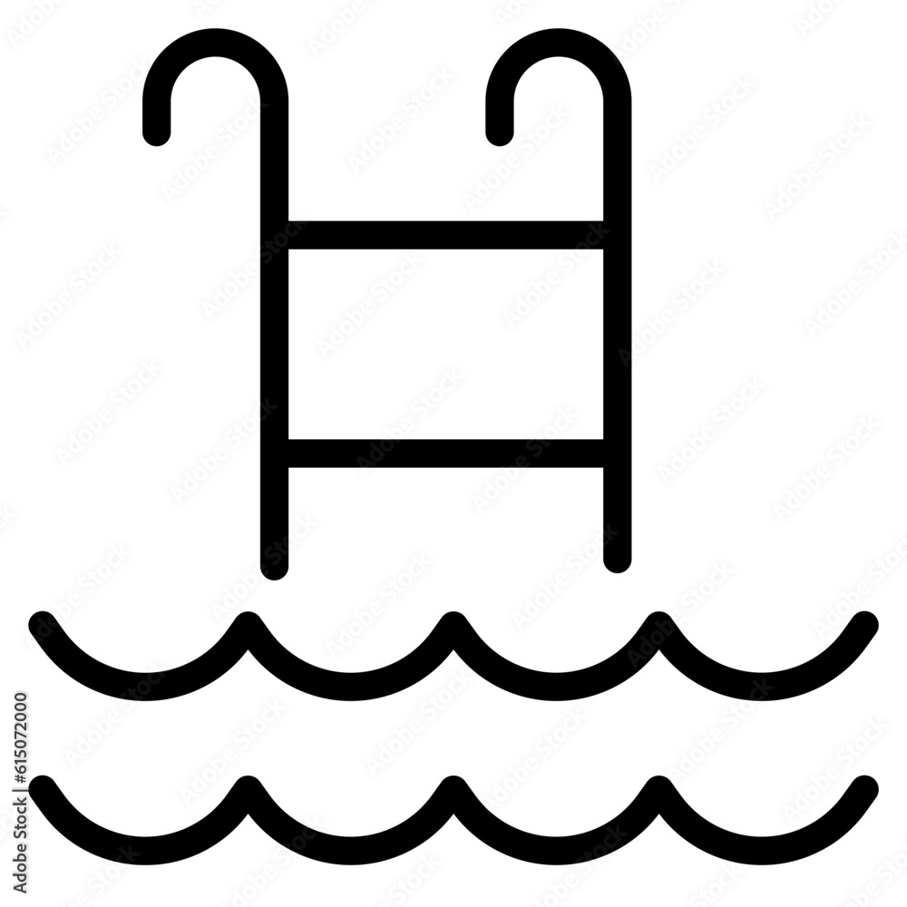 Sticker Swimming pool icon