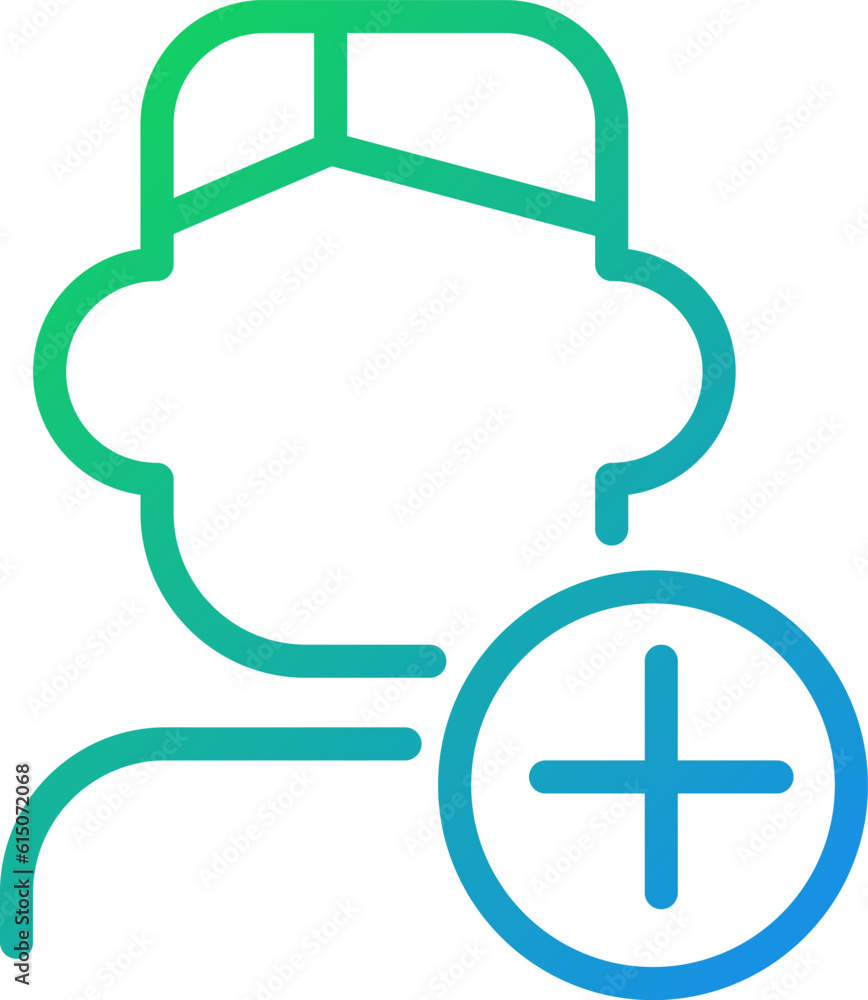 Aufkleber recruitment pixel perfect gradient linear vector icon. hiring process. human resources management. c