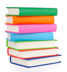 Pile of Books isolated on white background