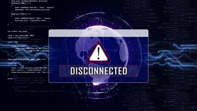 DISCONNECTED and Earth Connections Network, Animation, Background, Loop, 4k
