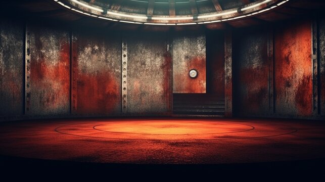 A grunge background to promote products and services. Black Friday. Promotional Stage. Generative AI.
