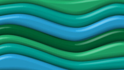 3d green liquid wavy abstract background.
Vector illustration