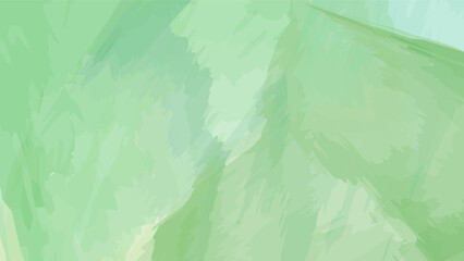 green pastel watercolor abstract background. Vector illustration
