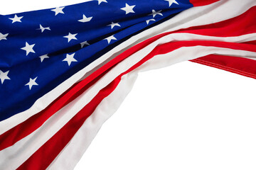 Obraz premium Digital png illustration of flag of usa on transparent background