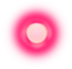 Digital png illustration of pink glowing spot and copy space on transparent background