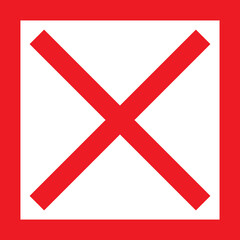 red x denied Checkmark icon