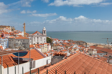 Sea ​​views from the roofs of Lisbon