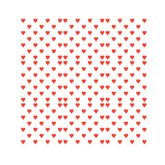 hearts shape or love sign seamless pattern 