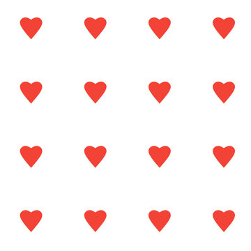 hearts shape or love sign seamless pattern 