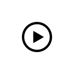 Media player icon, button multimedia interface, video, audio, play, pause, record, simple vector perfect illustration
