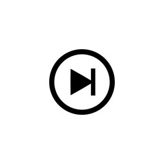 Media player icon, button multimedia interface, video, audio, play, pause, record, simple vector perfect illustration