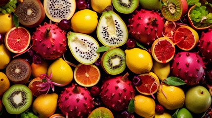 Fototapeta na wymiar background of fruits