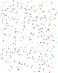 Celebration confetti background. Isolated Confetti