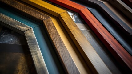 Obraz premium close up of a stack of books HD 8K wallpaper Stock Photographic Image