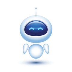 Robot, chatbot face. Ai robot assistant