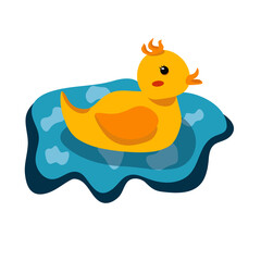 rubber duck in water
