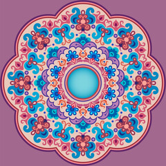 Vector abstract decorative ethnic ornamental illustration