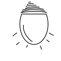 Editable vector pack of bulb line icons, lamp