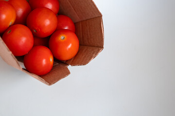 tomatoes in a box