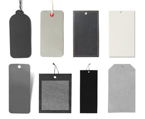 Set of price tag isolated on white background.
