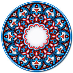 Vector abstract decorative ethnic ornamental illustration