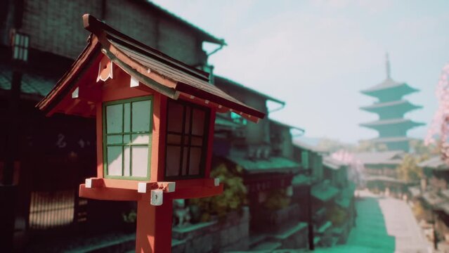 the empty japan tample buildings