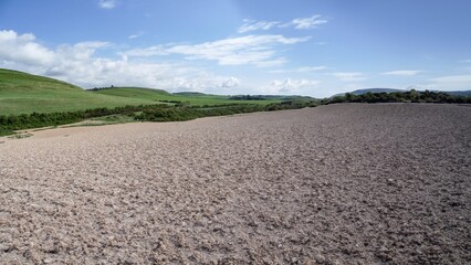 landscape at the coast with beach
