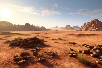 Desert Landscape Made with Generative AI