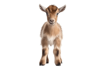 Baby goat Transparent Isolated Calf, Generative AI