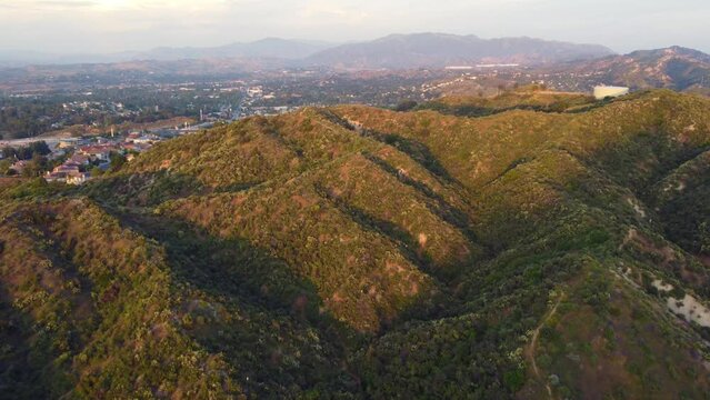 Aerial View of Pico Canyon and Santa Clarita Valley