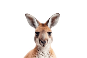 Kangaroo Face Transparent Isolated Wildlife, AI