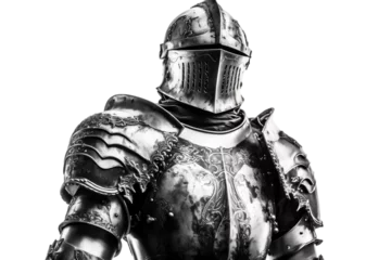 Foto op Plexiglas Medieval Knight Armor Transparent Isolated, AI © Usmanify