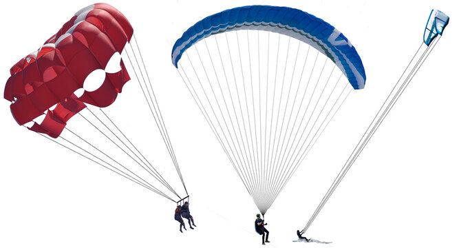 paraglider in the sky