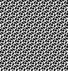 Seamless vector abstract texture in the form of a pattern of black geometric shapes on a white background
