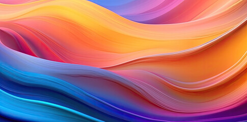 Obraz premium Light wave motion background, generative ai
