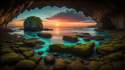 Fototapeta premium Tramonto marino