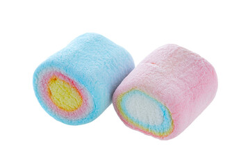 Marshmallows isolated on transparent png