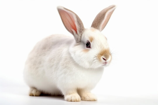 Generative AI.
a white background rabbit