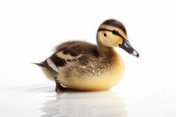 Generative AI.
a duckling on a white background