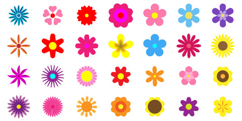Set Of Flower Illustrations
