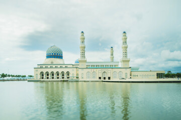 Likas Mosque in Kota Kinabalu in Malaysia.